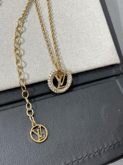 [Novalux]BY NIGHT DIAMOND PAVED NECKLACE