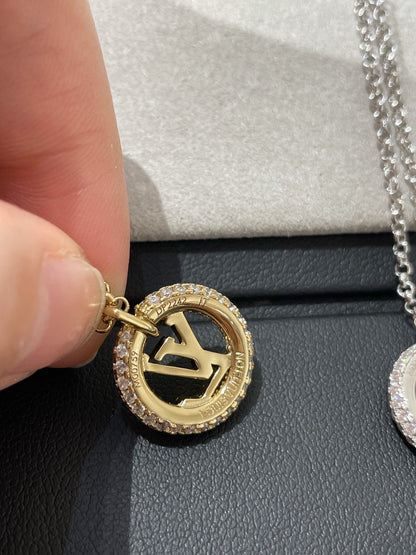 [Novalux]BY NIGHT DIAMOND PAVED NECKLACE