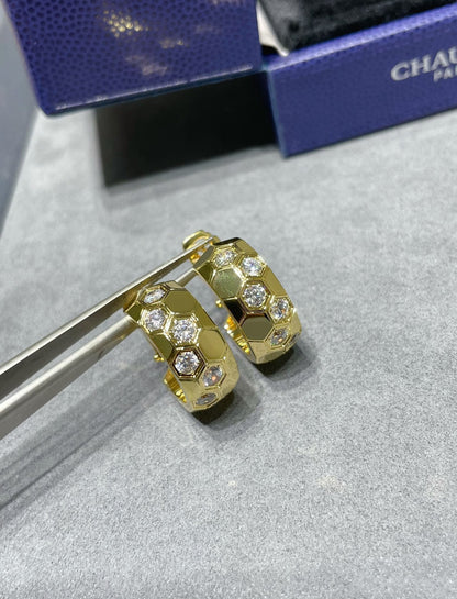 [Novalux]BEE LOVE DIAMOND HOOP EARRINGS