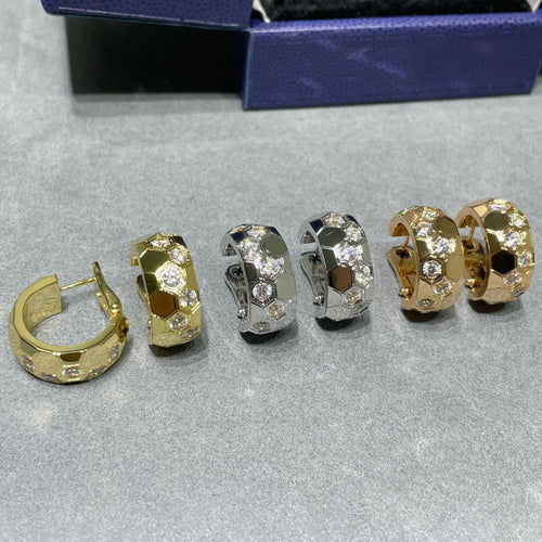 [Novalux]BEE LOVE DIAMOND HOOP EARRINGS