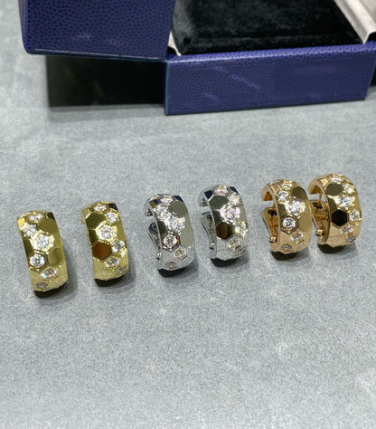 [Novalux]BEE LOVE DIAMOND HOOP EARRINGS