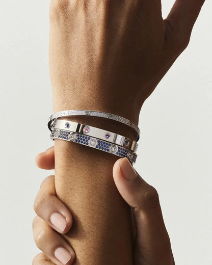 [Novalux]CLASSIC 6.1MM LOVE BRACELET 10-DIAMOND FULL PAVÉ