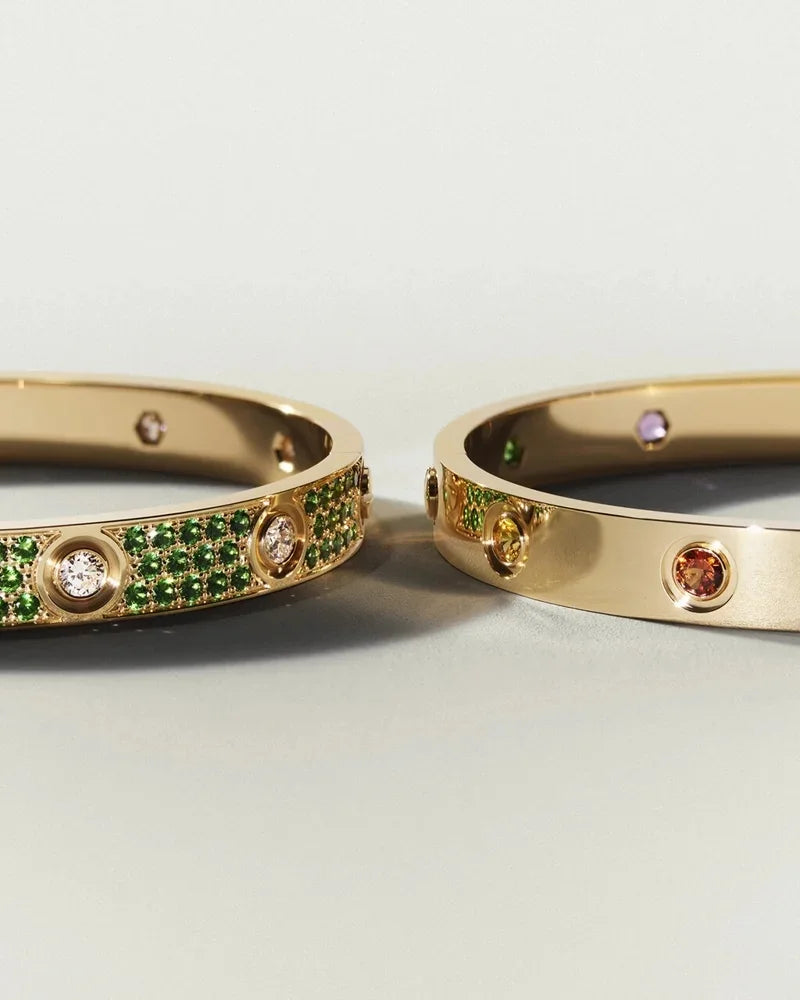 [Novalux]CLASSIC 6.1MM LOVE BRACELET 10-DIAMOND FULL PAVÉ