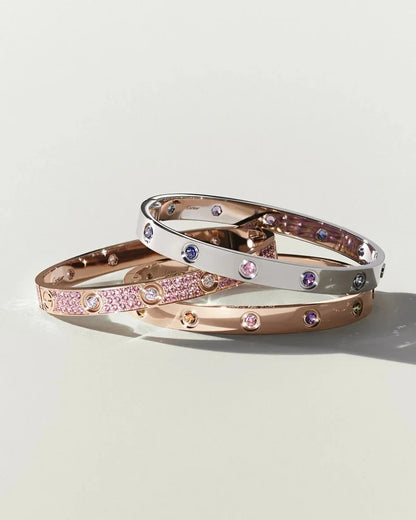 [Novalux]CLASSIC 6.1MM LOVE BRACELET 10-DIAMOND FULL PAVÉ
