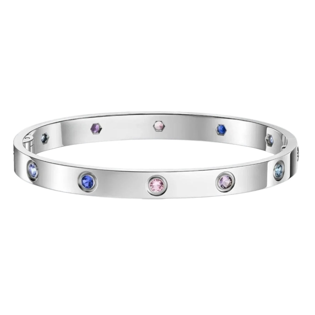 [Novalux]CLASSIC 6.1MM LOVE BRACELET 10-DIAMOND MULTICOLOR