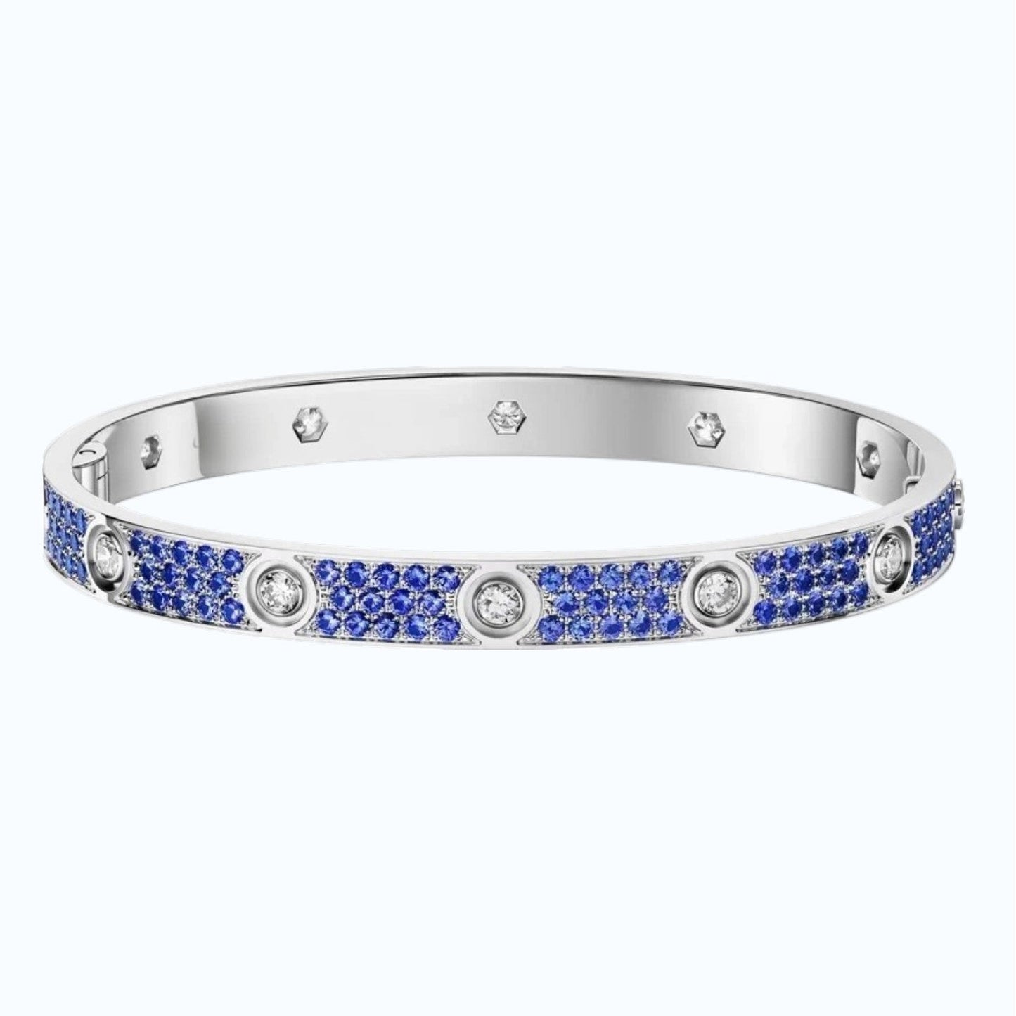 [Novalux]CLASSIC 6.1MM LOVE BRACELET 10-DIAMOND FULL PAVÉ