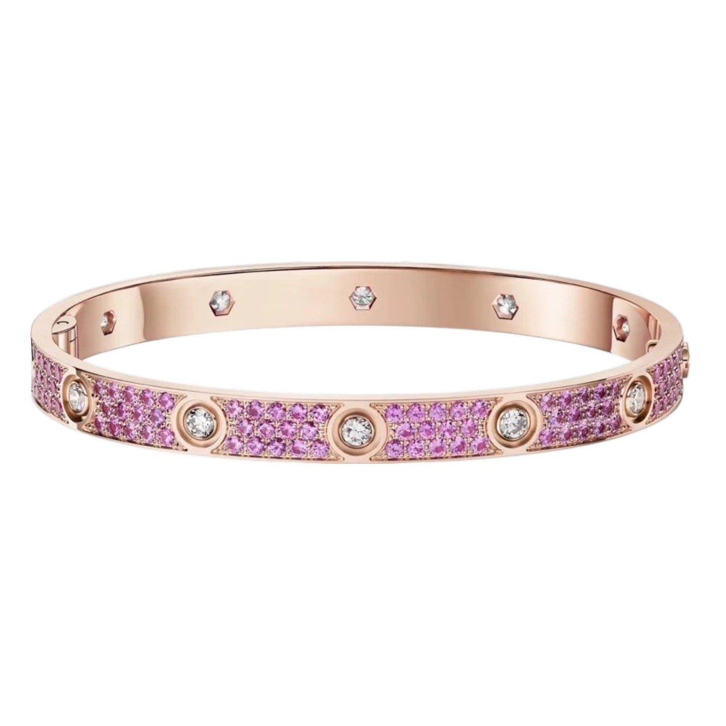 [Novalux]CLASSIC 6.1MM LOVE BRACELET 10-DIAMOND FULL PAVÉ