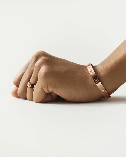 [Novalux]CLASSIC 6.1MM LOVE BRACELET 10-DIAMOND FULL PAVÉ