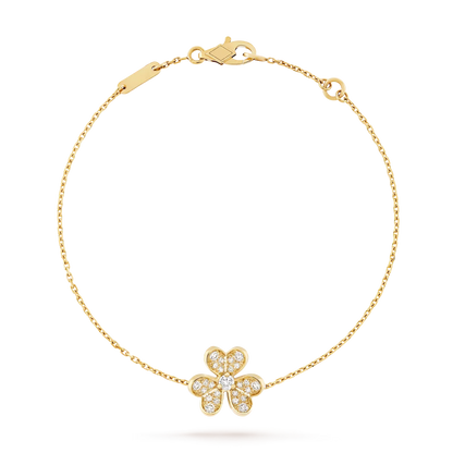 [Novalux]LUMINOUS BLOSSOM SINGLE-MOTIF CHARM BRACELET