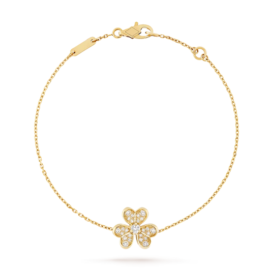 [Novalux]LUMINOUS BLOSSOM SINGLE-MOTIF CHARM BRACELET