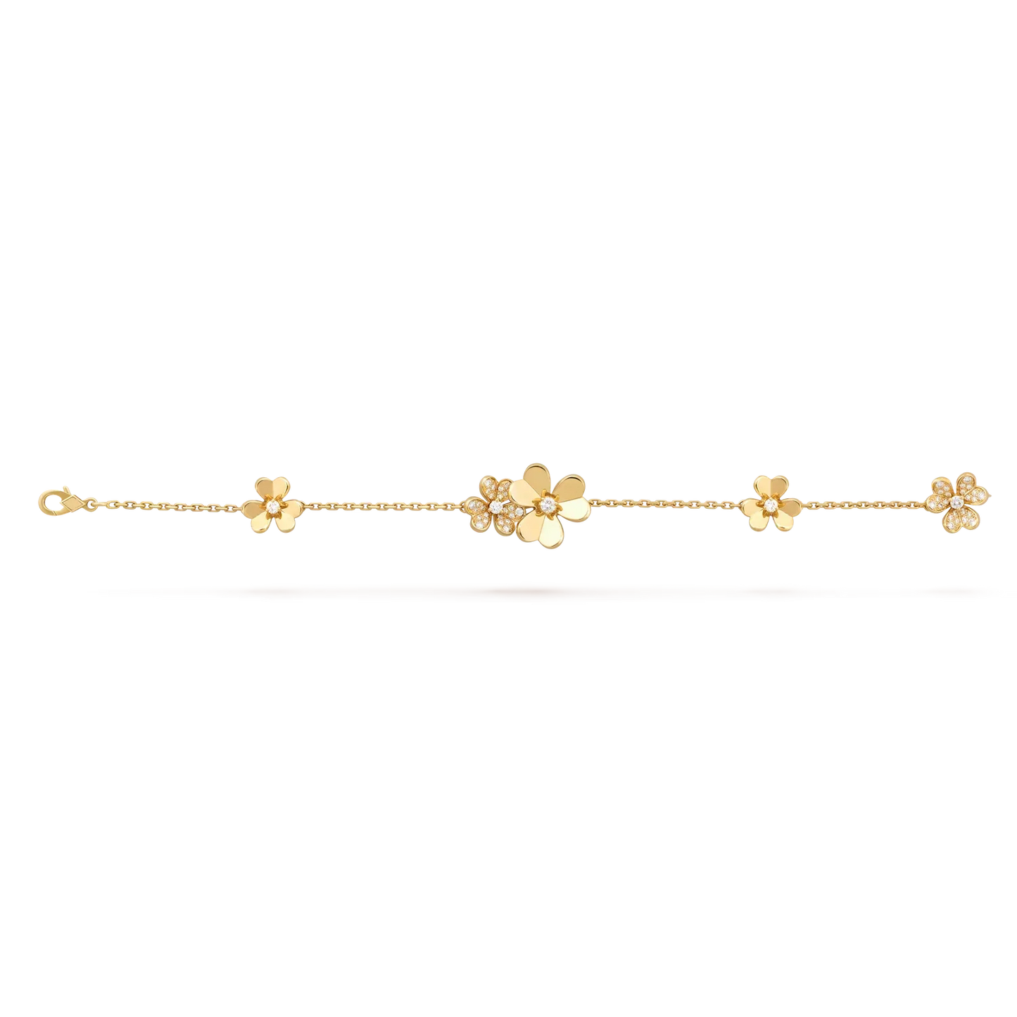 [Novalux]LUMINOUS BLOSSOM 5-MOTIF CHARM BRACELET