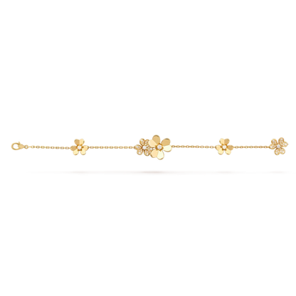 [Novalux]LUMINOUS BLOSSOM 5-MOTIF CHARM BRACELET