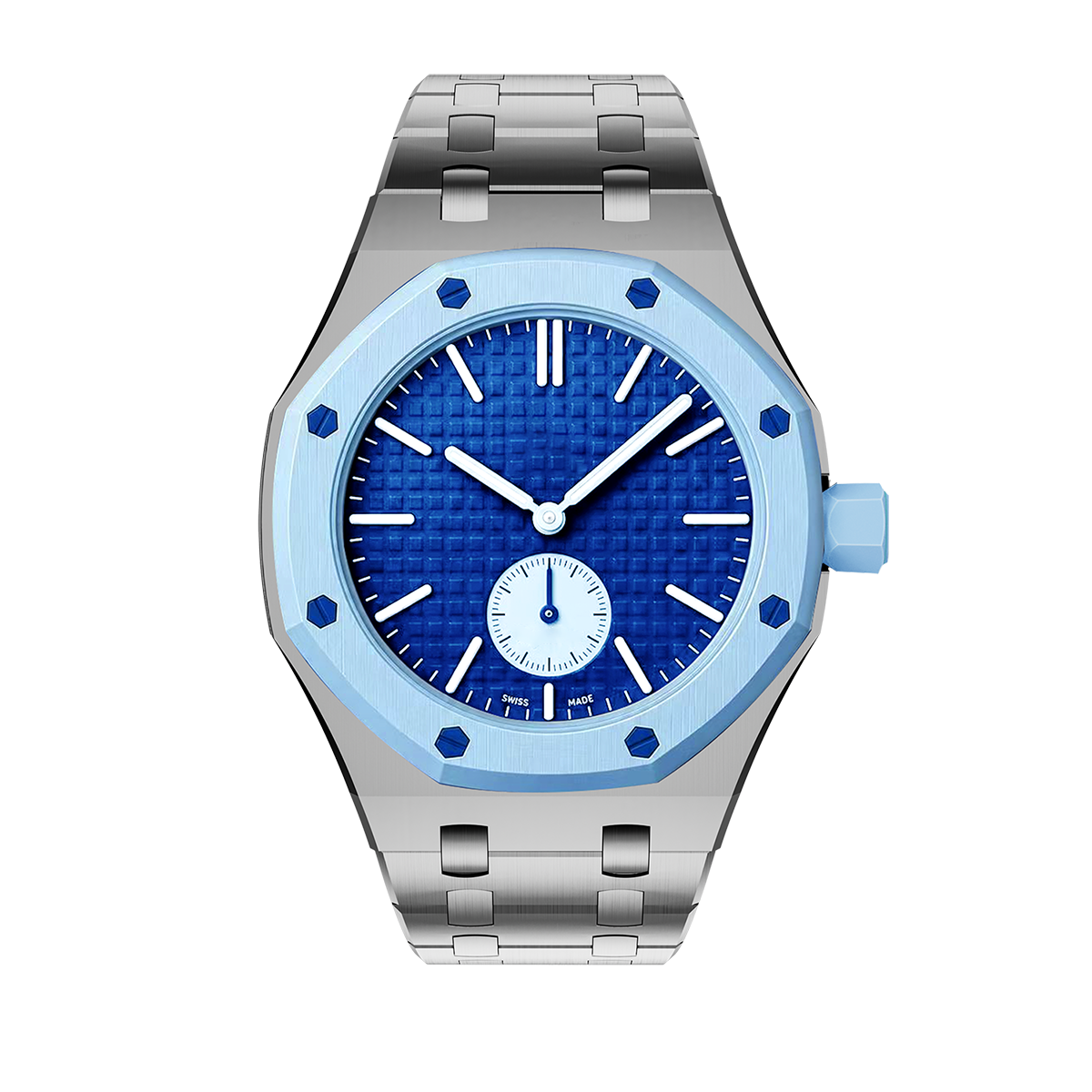 [Novalux]OAK POP EXCLUSIVE SILVER STEEL STRAP