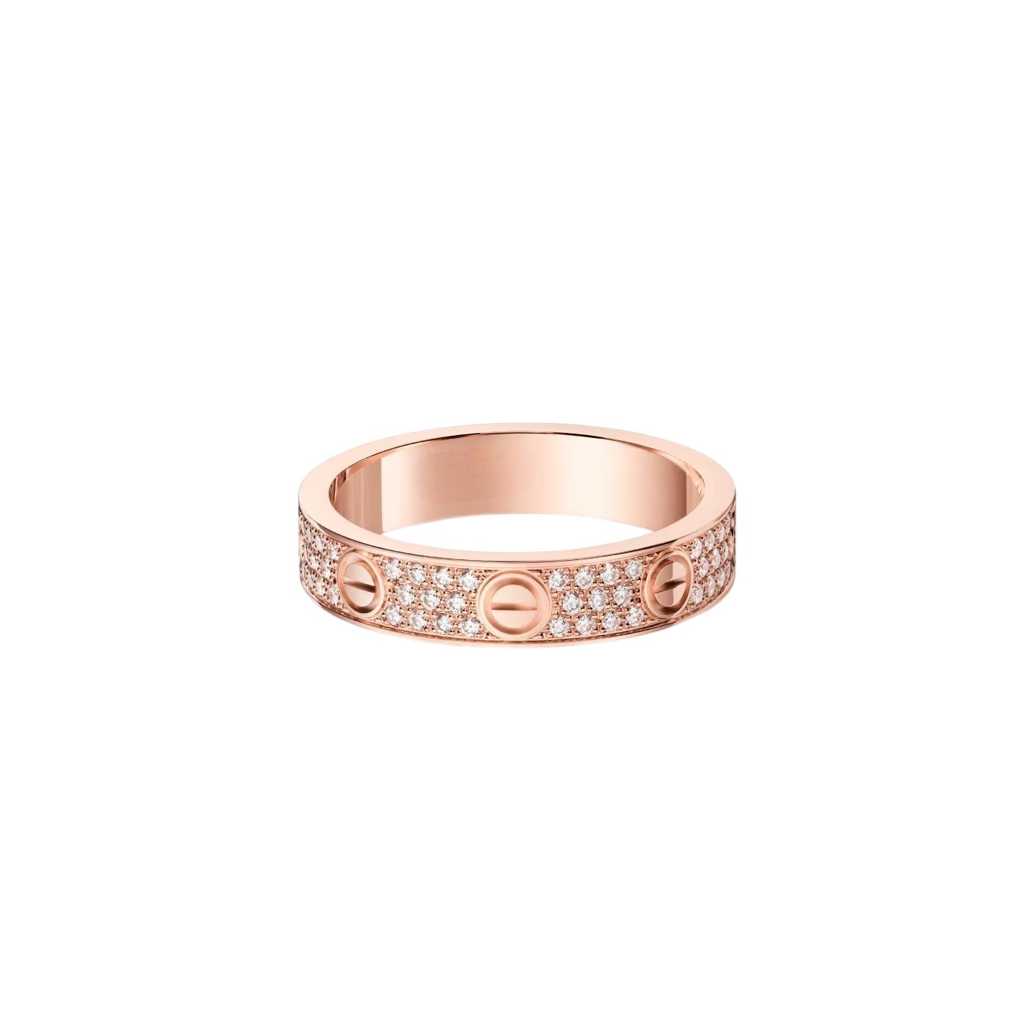 [Novalux]LOVE 4MM PAVÉ DIAMOND RING