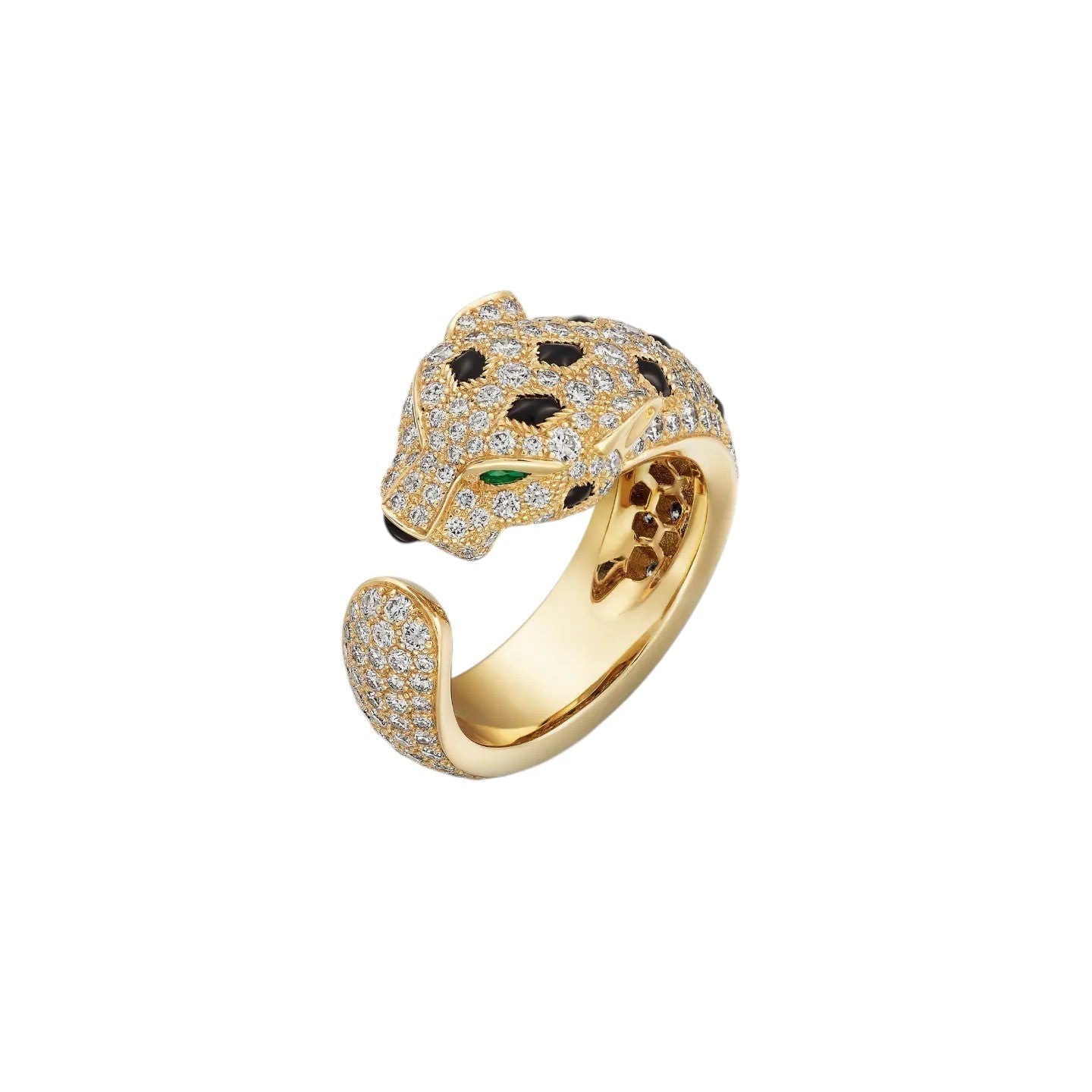 [Novalux]PANTHÈRE DE DIAMOND HALF-PAVÉ MEDIUM RING