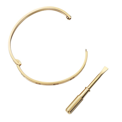 [Novalux]CLASSIC 6.1MM LOVE SINGLE-SCREW CLOSURE BANGLE
