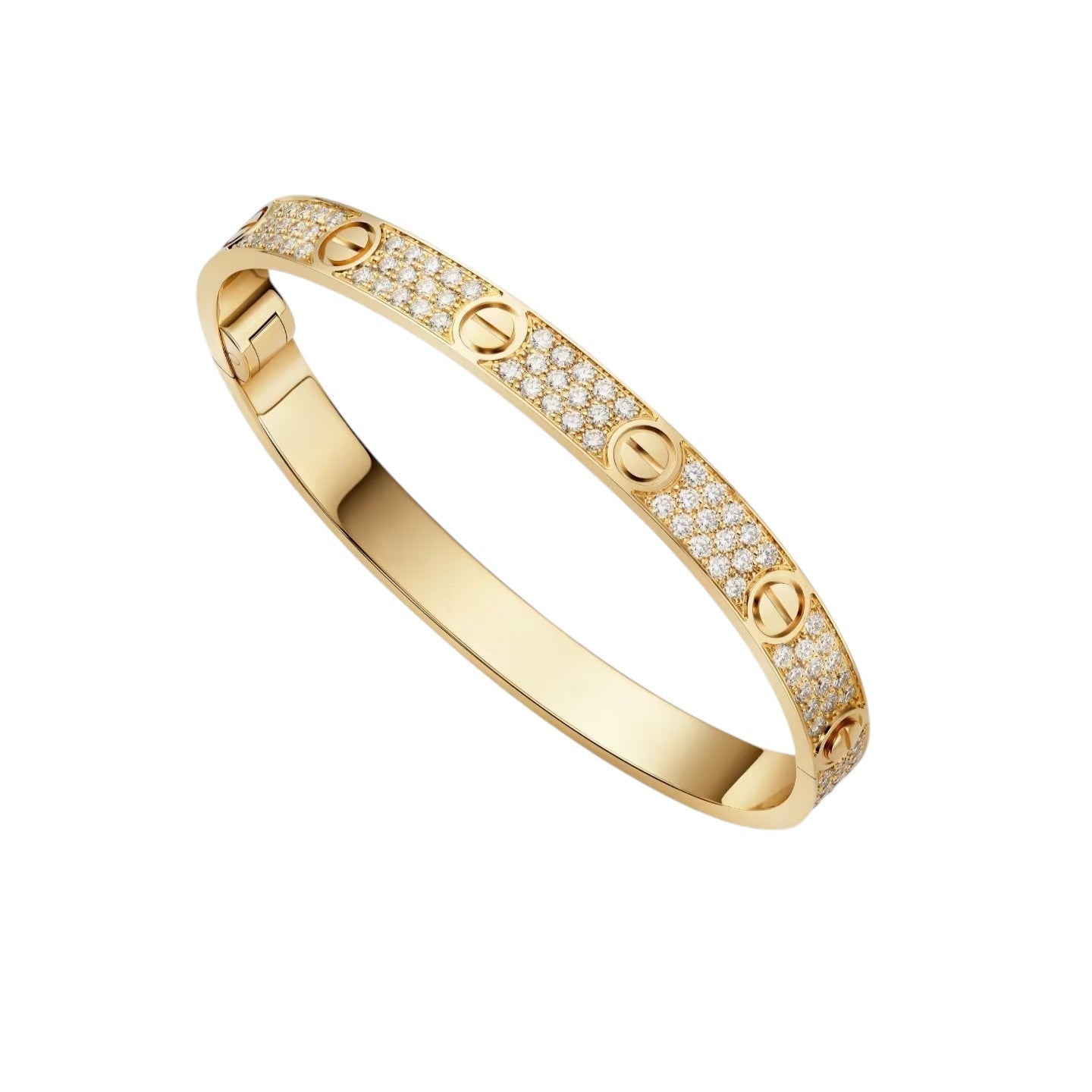 [Novalux]CLASSIC 6.1MM LOVE BANGLE - FULL PAVÉ