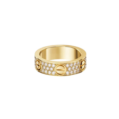 [Novalux]LOVE 5.5MM FULL-PAVÉ DIAMOND RING