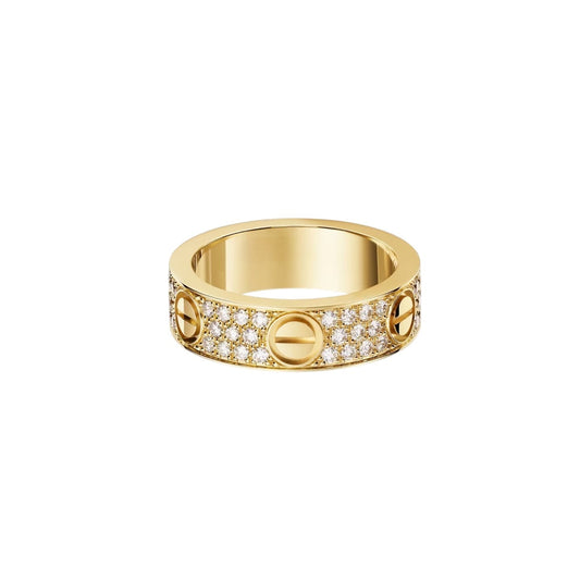 [Novalux]LOVE 5.5MM FULL-PAVÉ DIAMOND RING