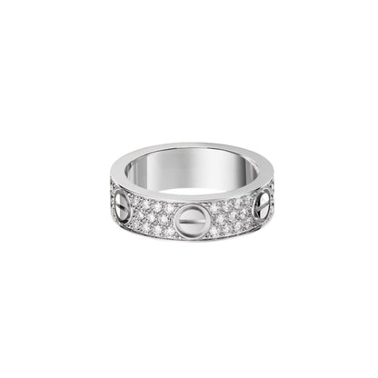 [Novalux]LOVE 5.5MM FULL-PAVÉ DIAMOND RING