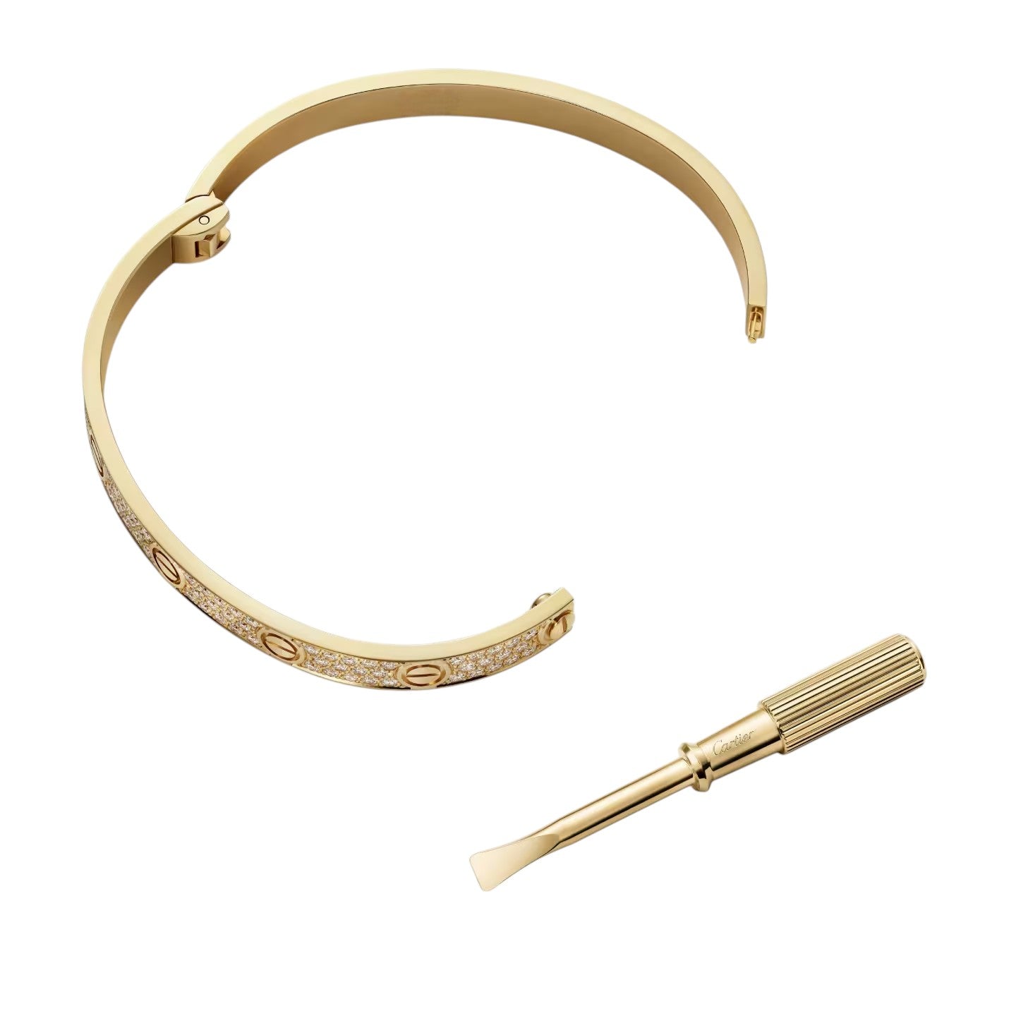 [Novalux]CLASSIC 6.1MM LOVE BANGLE - FULL PAVÉ
