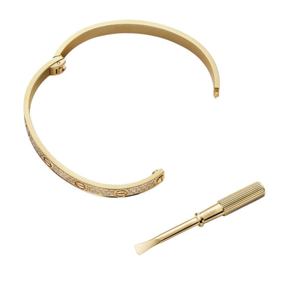 [Novalux]CLASSIC 6.1MM LOVE BANGLE - FULL PAVÉ