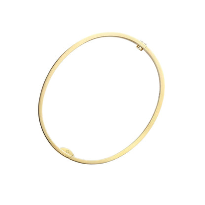 [Novalux]CLASSIC 6.1MM LOVE SINGLE-SCREW CLOSURE BANGLE - 4-DIAMOND