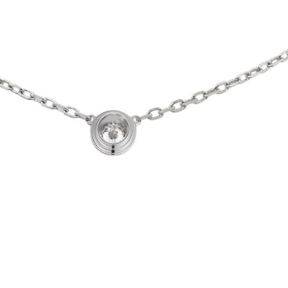 [Novalux]LOVE SCREW PENDANT SINGLE DIAMOND NECKLACE