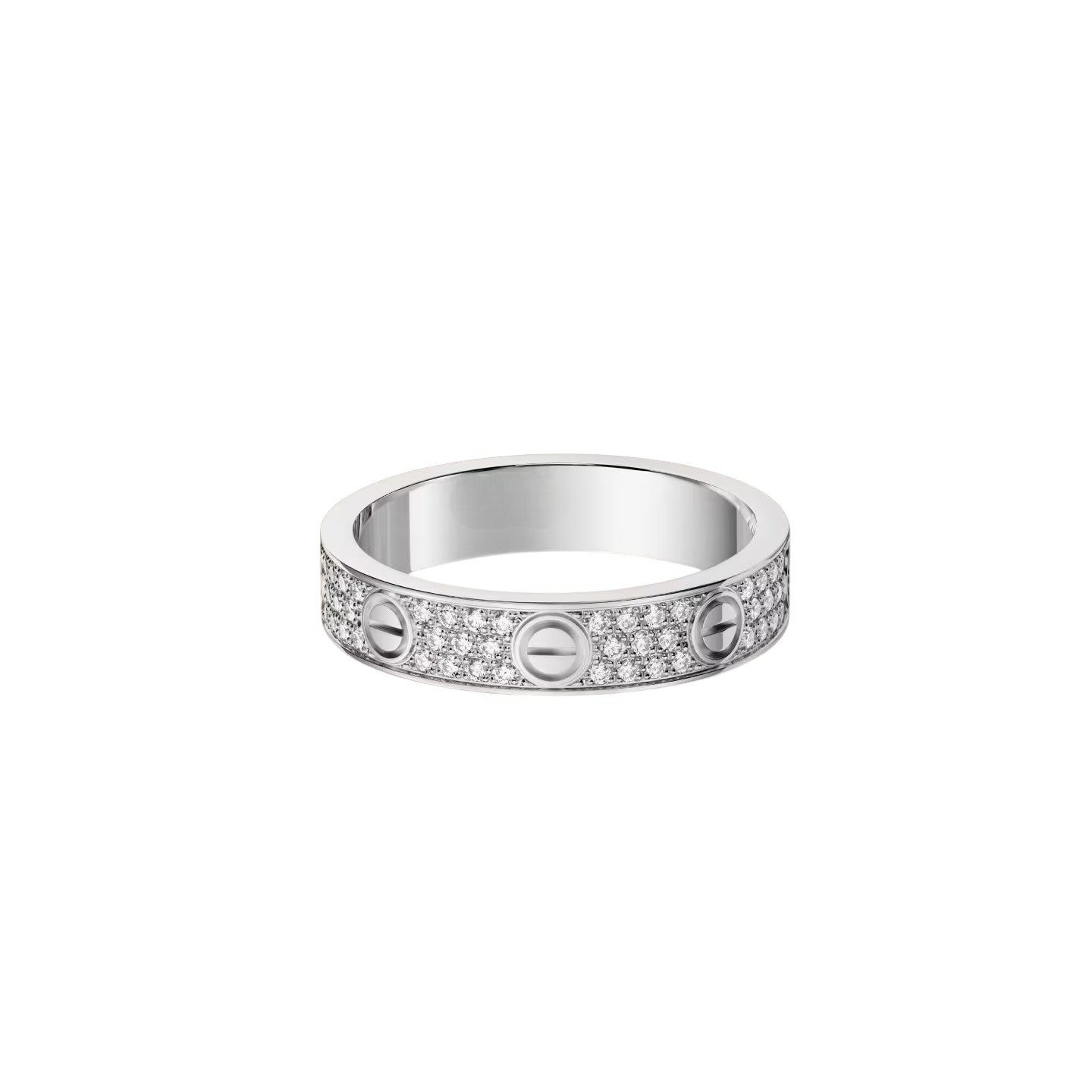 [Novalux]LOVE 4MM PAVÉ DIAMOND RING