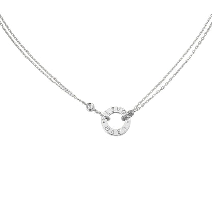 [Novalux]LOVE CIRCULAR PENDANT 2-DIAMOND NECKLACE