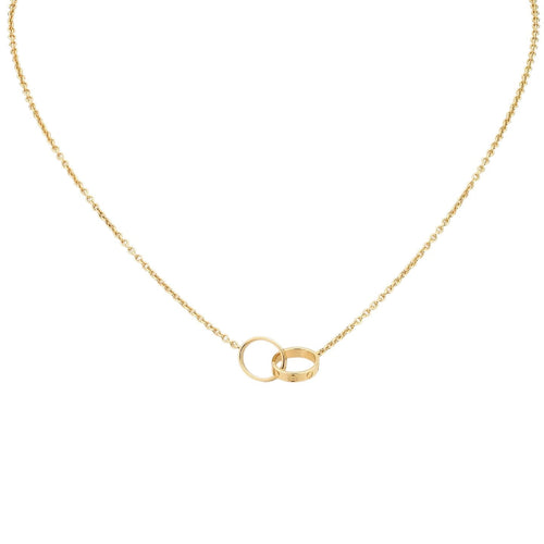 [Novalux]LOVE DOUBLE-RING PENDANT NECKLACE