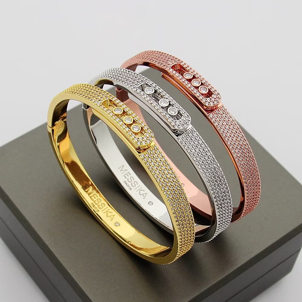 [Novalux]MOVE NOA FULL-PAVÉ DIAMOND BANGLE BRACELET