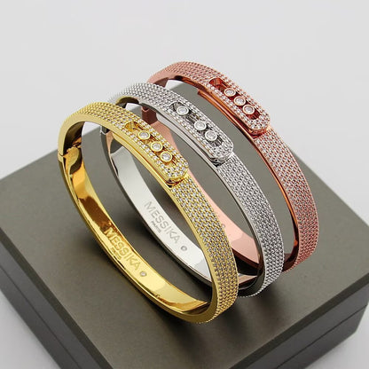 [Novalux]MOVE NOA FULL-PAVÉ DIAMOND BANGLE BRACELET