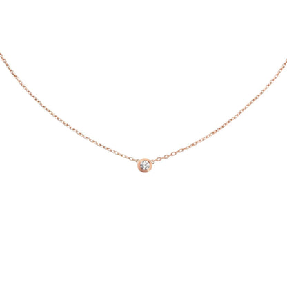 [Novalux]LOVE SCREW PENDANT SINGLE DIAMOND NECKLACE