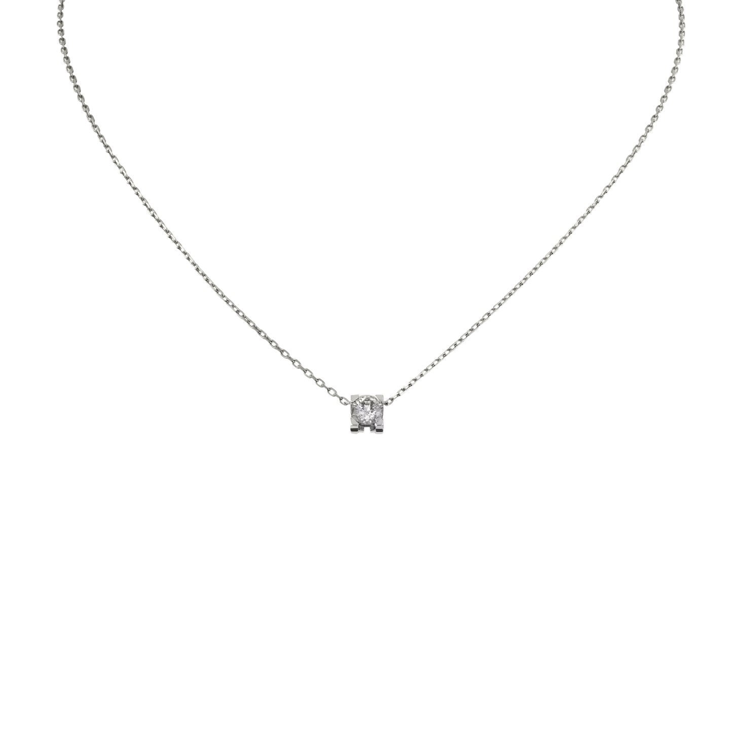 [Novalux]C DE PENDANT DIAMOND NECKLACE
