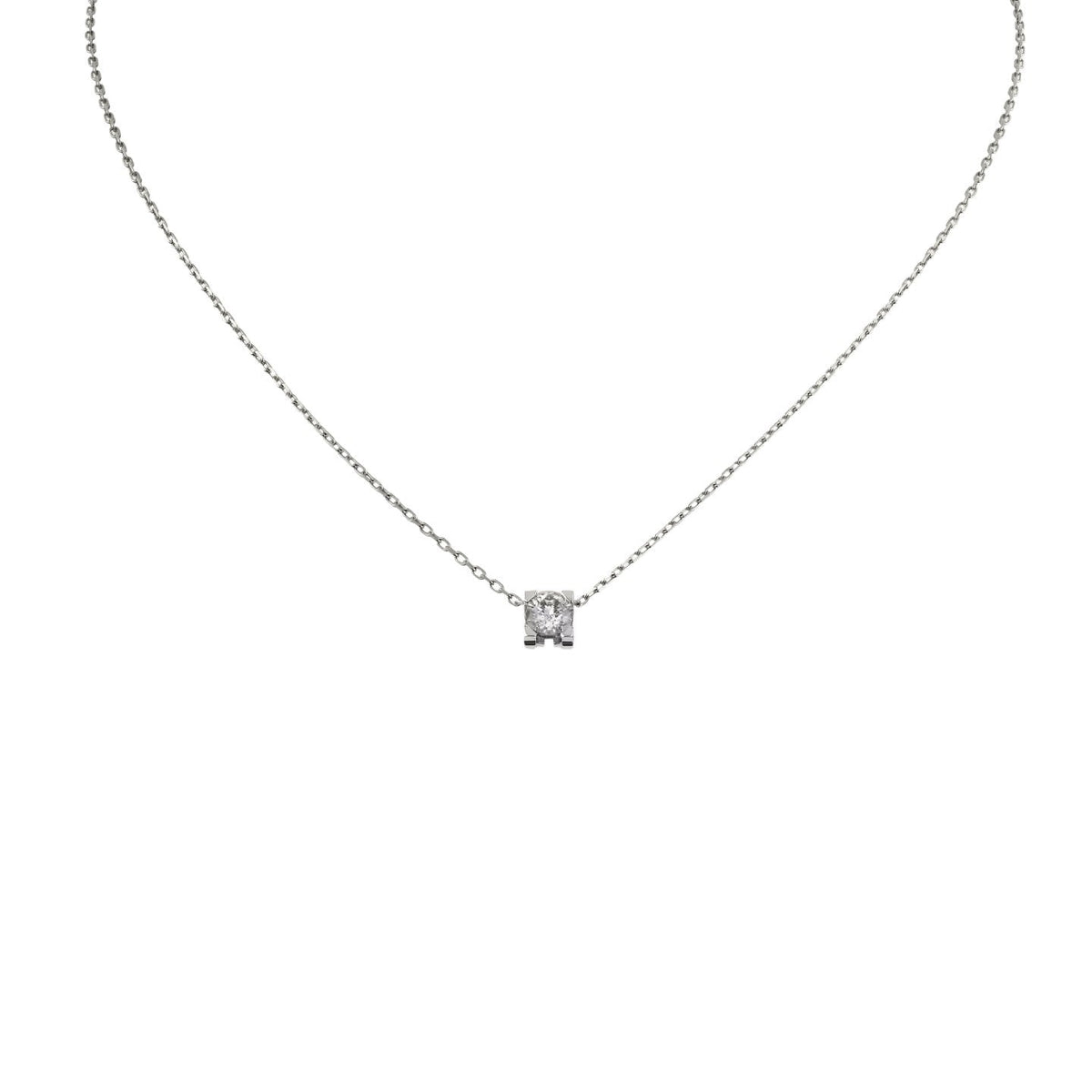 [Novalux]C DE PENDANT DIAMOND NECKLACE