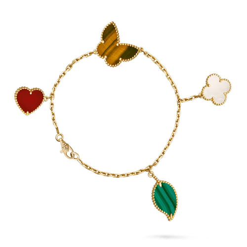 [Novalux]LUCKY NATURE MULTI-CHARM BRACELET