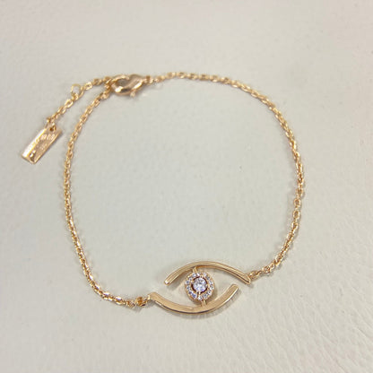 [Novalux]LUCKY EYE PAVÉ-SET DIAMOND BRACELET
