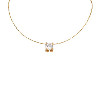 [Novalux]C DE PENDANT DIAMOND NECKLACE