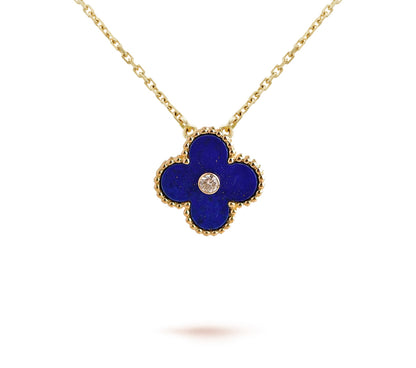 [Novalux]LIMITED EDITION CHRISTMAS CLOVER FLOWER NECKLACE - 15MM ANNUAL COLLECTIBLE PENDANT