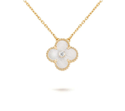 [Novalux]LIMITED EDITION CHRISTMAS CLOVER FLOWER NECKLACE - 15MM ANNUAL COLLECTIBLE PENDANT