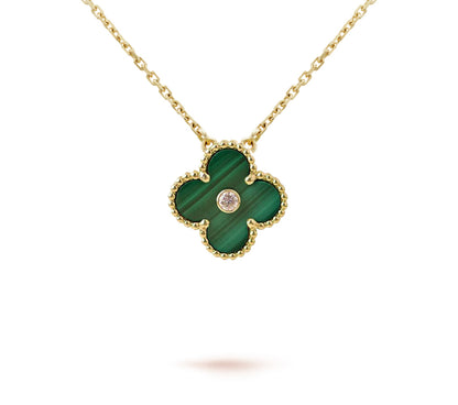 [Novalux]LIMITED EDITION CHRISTMAS CLOVER FLOWER NECKLACE - 15MM ANNUAL COLLECTIBLE PENDANT