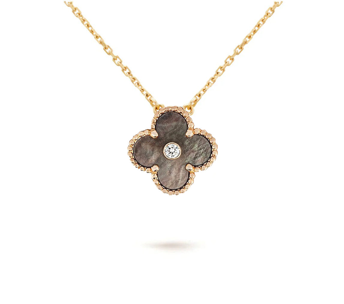 [Novalux]LIMITED EDITION CHRISTMAS CLOVER FLOWER NECKLACE - 15MM ANNUAL COLLECTIBLE PENDANT