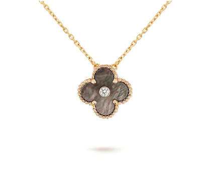 [Novalux]LIMITED EDITION CHRISTMAS CLOVER FLOWER NECKLACE - 15MM ANNUAL COLLECTIBLE PENDANT