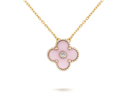 [Novalux]LIMITED EDITION CHRISTMAS CLOVER FLOWER NECKLACE - 15MM ANNUAL COLLECTIBLE PENDANT