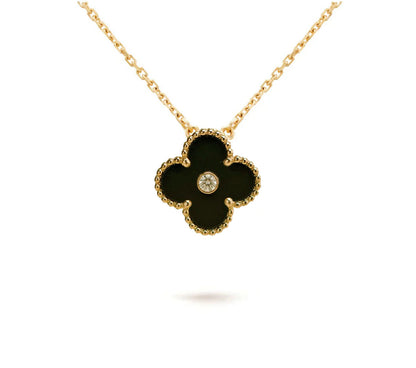 [Novalux]LIMITED EDITION CHRISTMAS CLOVER FLOWER NECKLACE - 15MM ANNUAL COLLECTIBLE PENDANT
