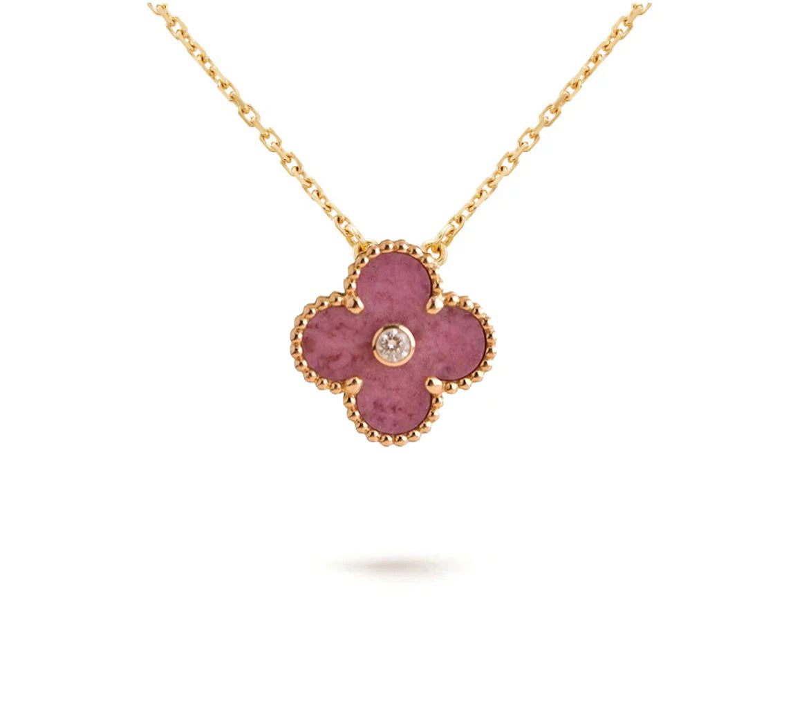 [Novalux]LIMITED EDITION CHRISTMAS CLOVER FLOWER NECKLACE - 15MM ANNUAL COLLECTIBLE PENDANT