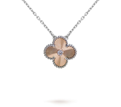 [Novalux]LIMITED EDITION CHRISTMAS CLOVER FLOWER NECKLACE - 15MM ANNUAL COLLECTIBLE PENDANT