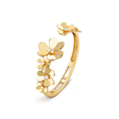 [Novalux]LUMINOUS BLOSSOM OPEN BANGLE