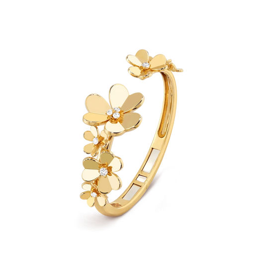 [Novalux]LUMINOUS BLOSSOM OPEN BANGLE